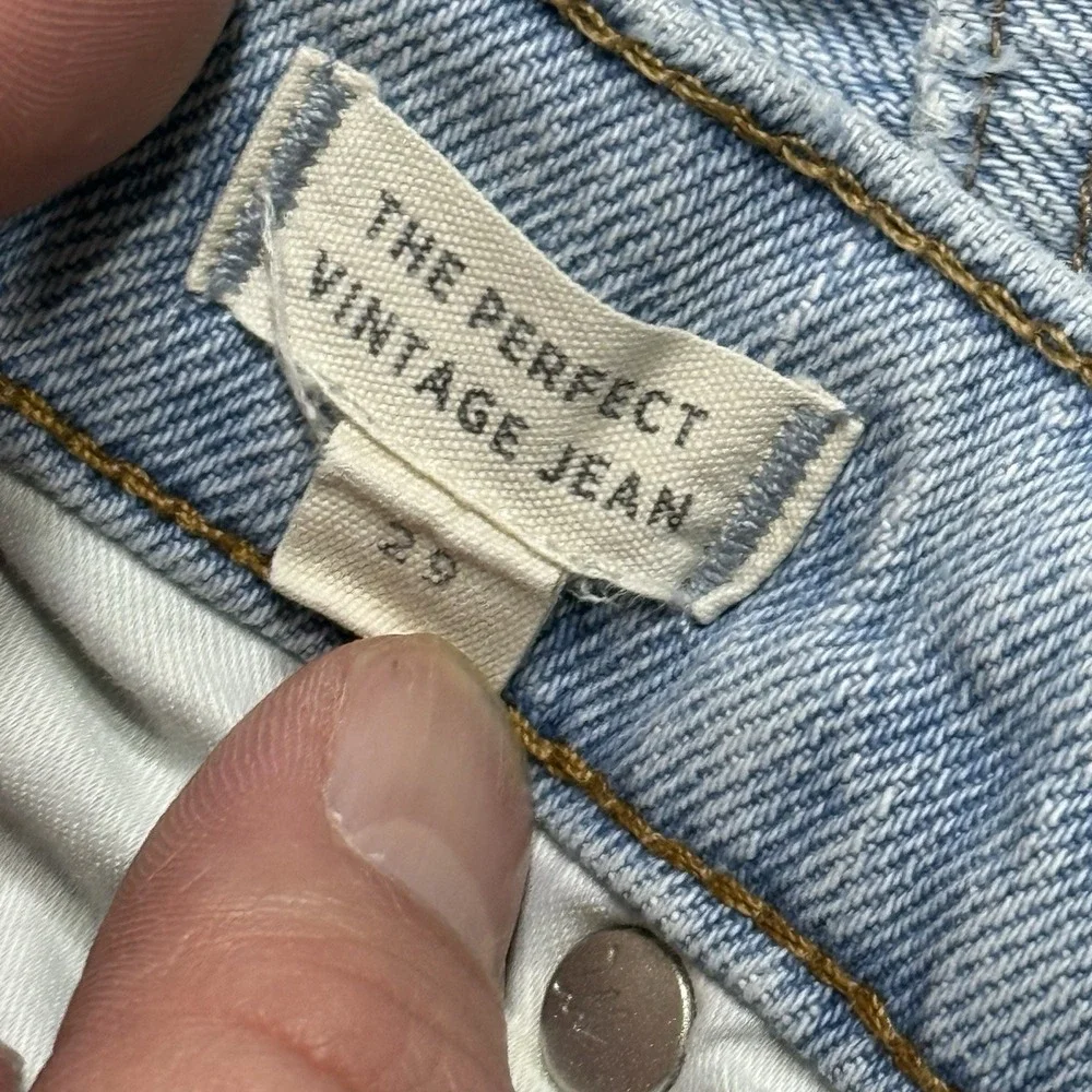 Madewell Jeans Womens Size 29 Blue The Perfect Vintage Jean High Rise Light Wash